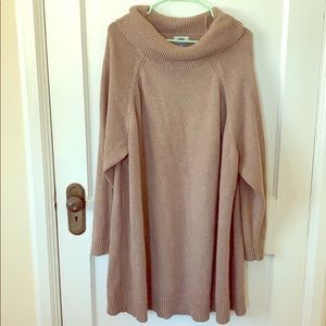 Cowl neck sweater tunic